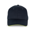 WKP145 - Casquette sandwich contrasté 6 panneaux WK. Designed To Work