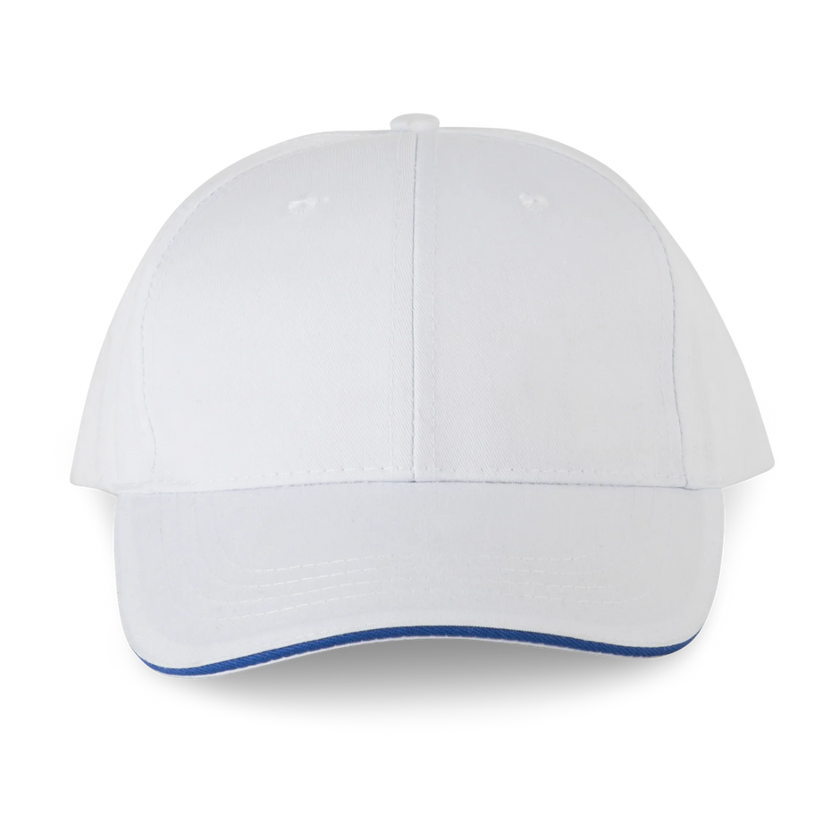 WKP145 - Casquette sandwich contrasté 6 panneaux WK. Designed To Work