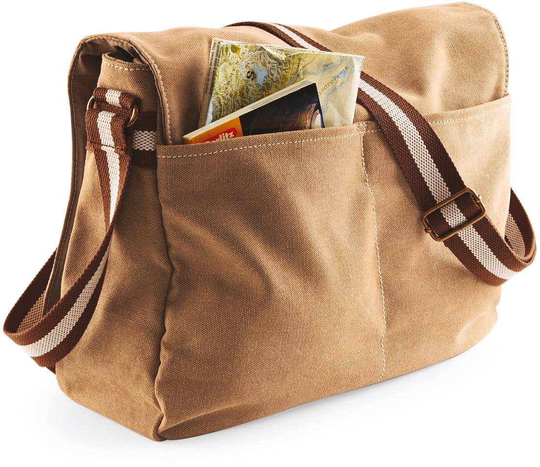 QD610 - Sac courrier vintage en toile - Occifloc