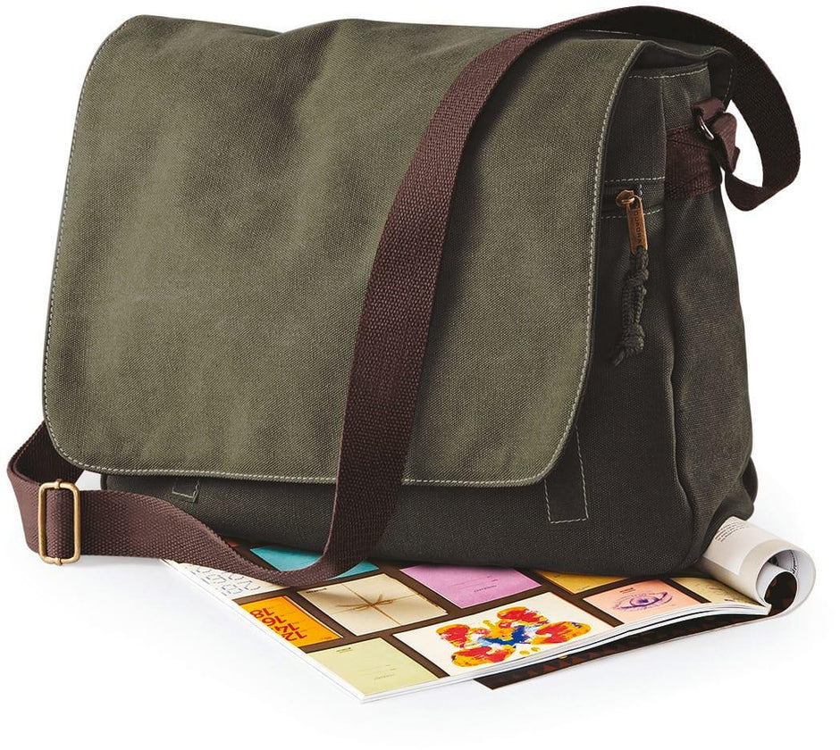 QD610 - Sac courrier vintage en toile - Occifloc