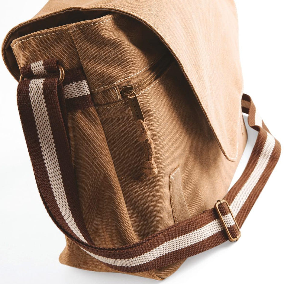 QD610 - Sac courrier vintage en toile - Occifloc