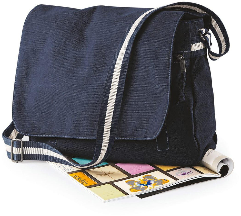 QD610 - Sac courrier vintage en toile - Occifloc