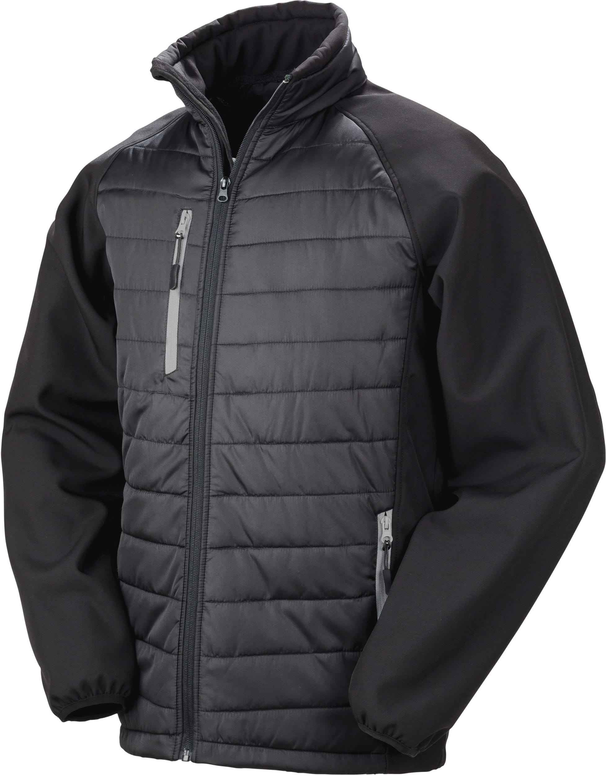 R237X - Veste softshell rembourrée black compass recyclée