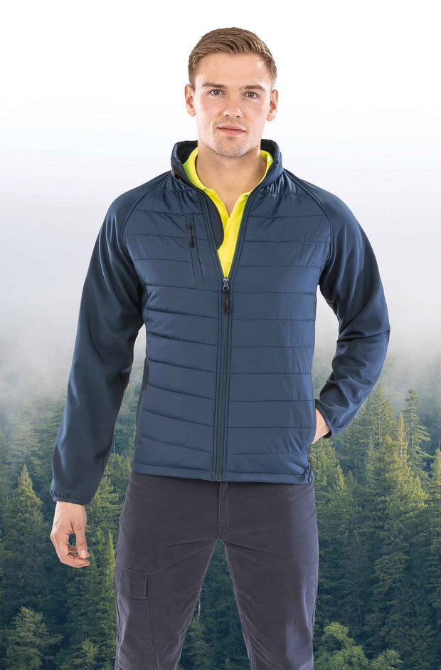R237X - Veste softshell rembourrée black compass recyclée
