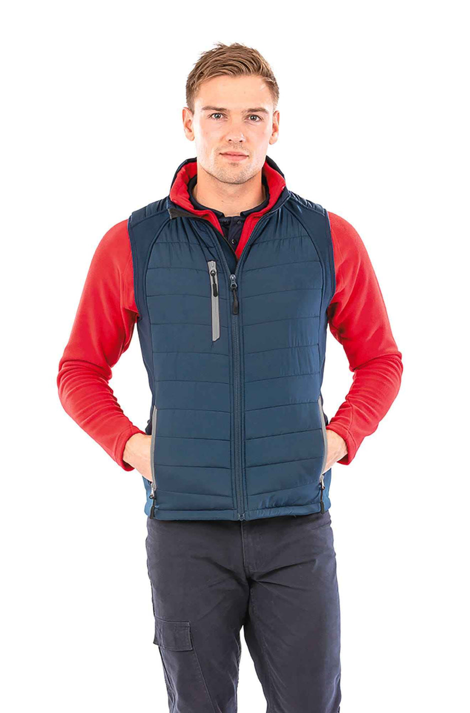R238X - Gilet softshell rembourré black compass recyclé