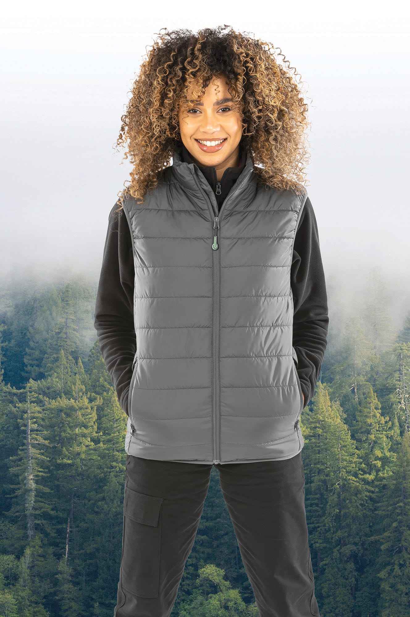 R244X - Bodywarmer recyclé et matelassé Core