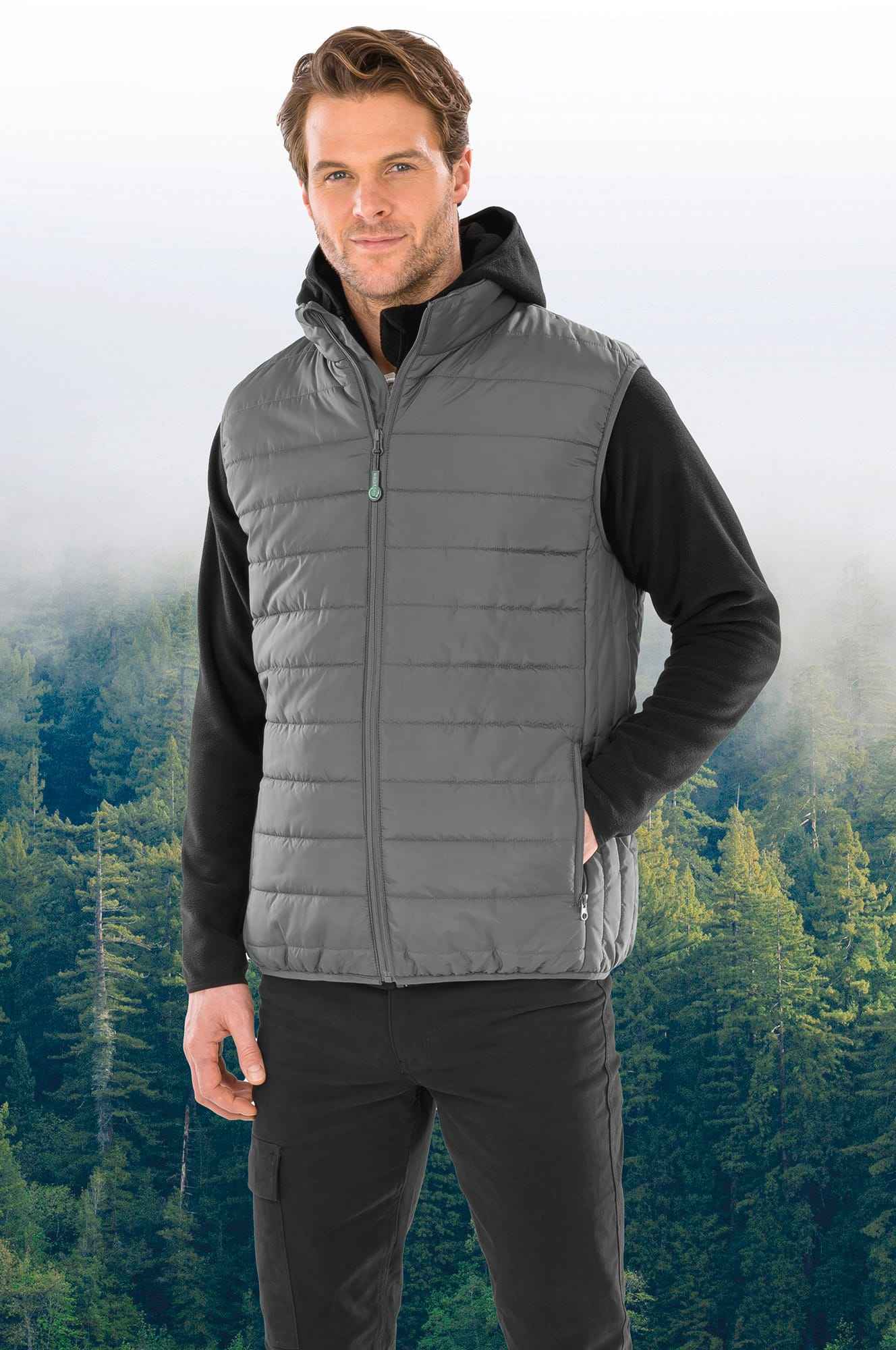 R244X - Bodywarmer recyclé et matelassé Core