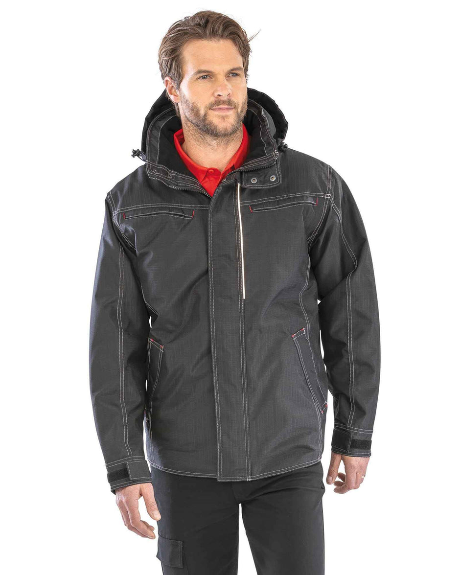 R326X - Parka robuste "effet denim"