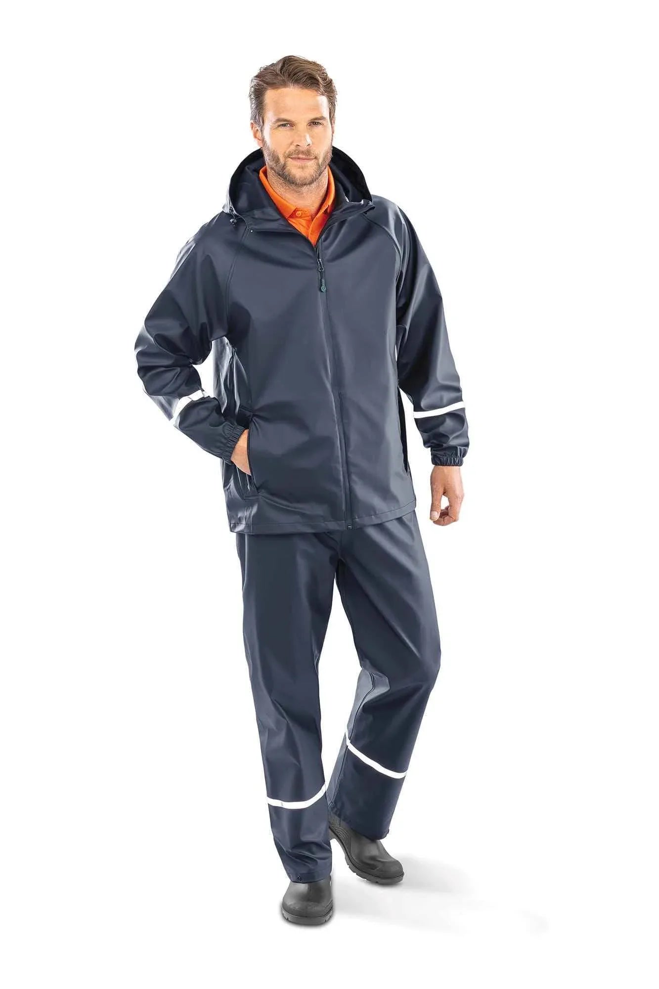 R915X - Veste imperméable Prism PU avec bandes réfléchissantes