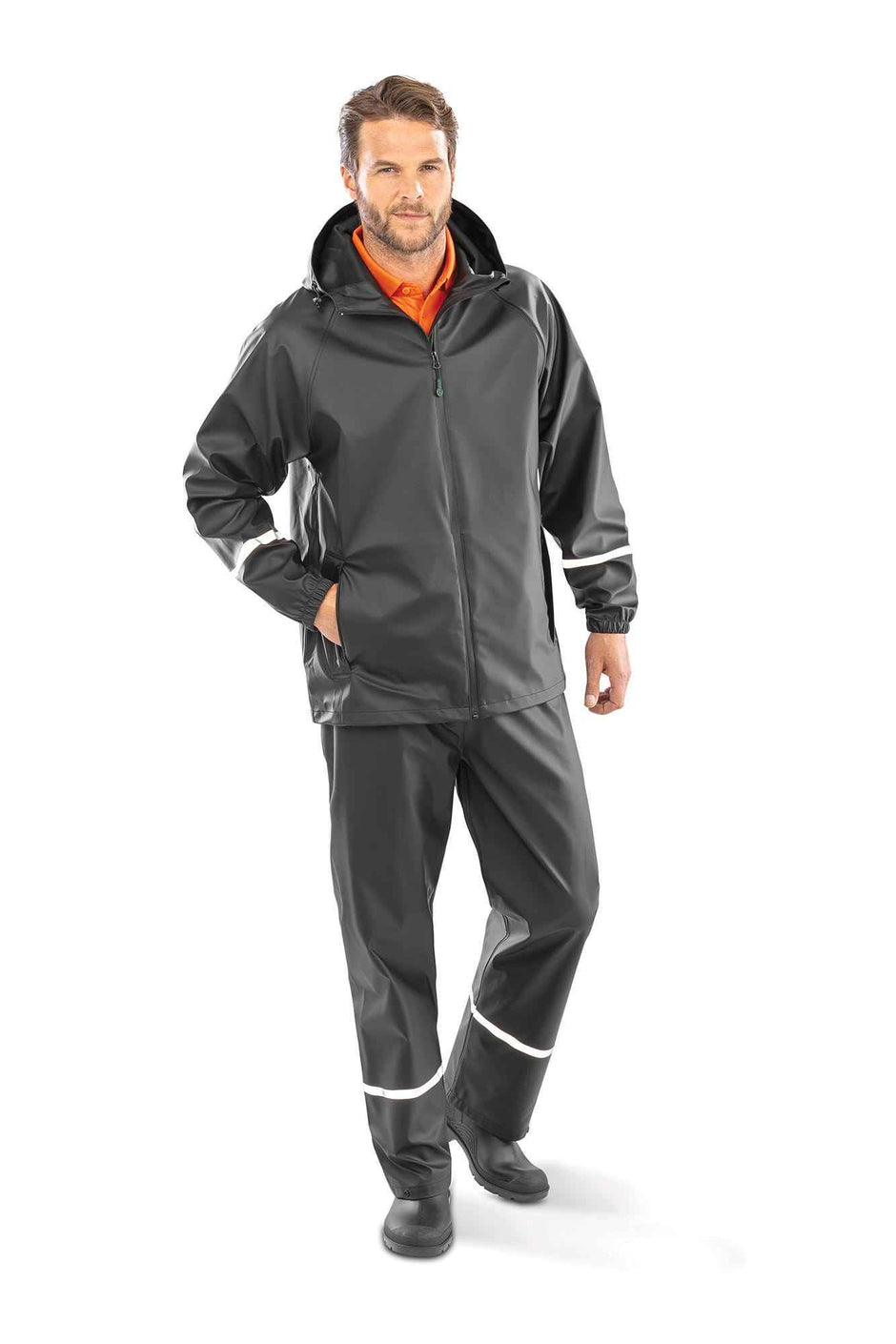 R915X - Veste imperméable Prism PU avec bandes réfléchissantes