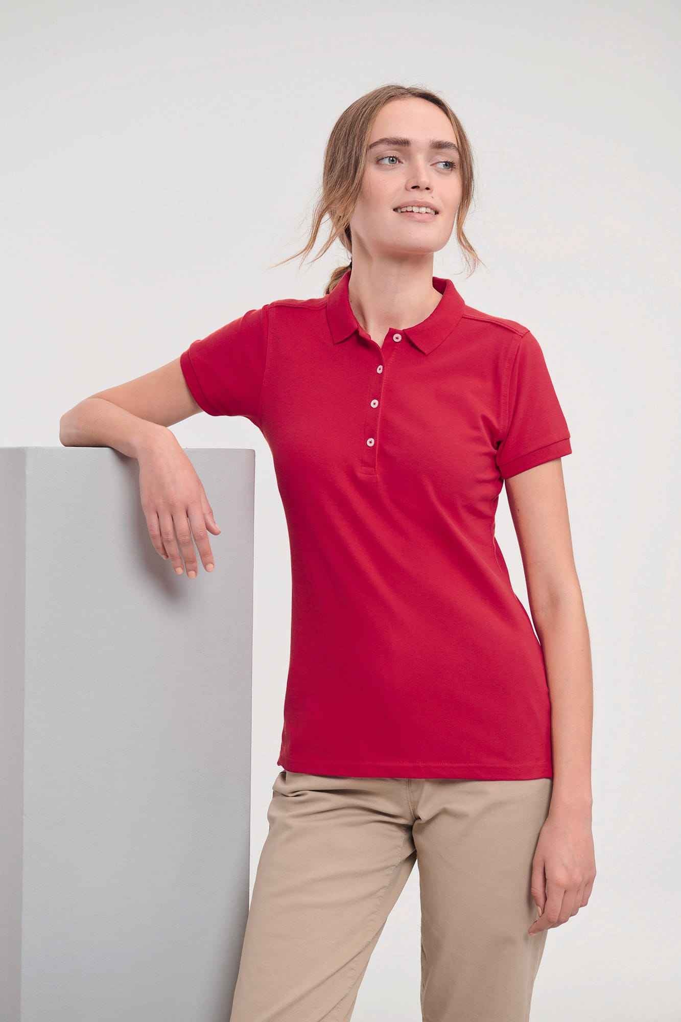 RU566F - Polo Stretch Femme