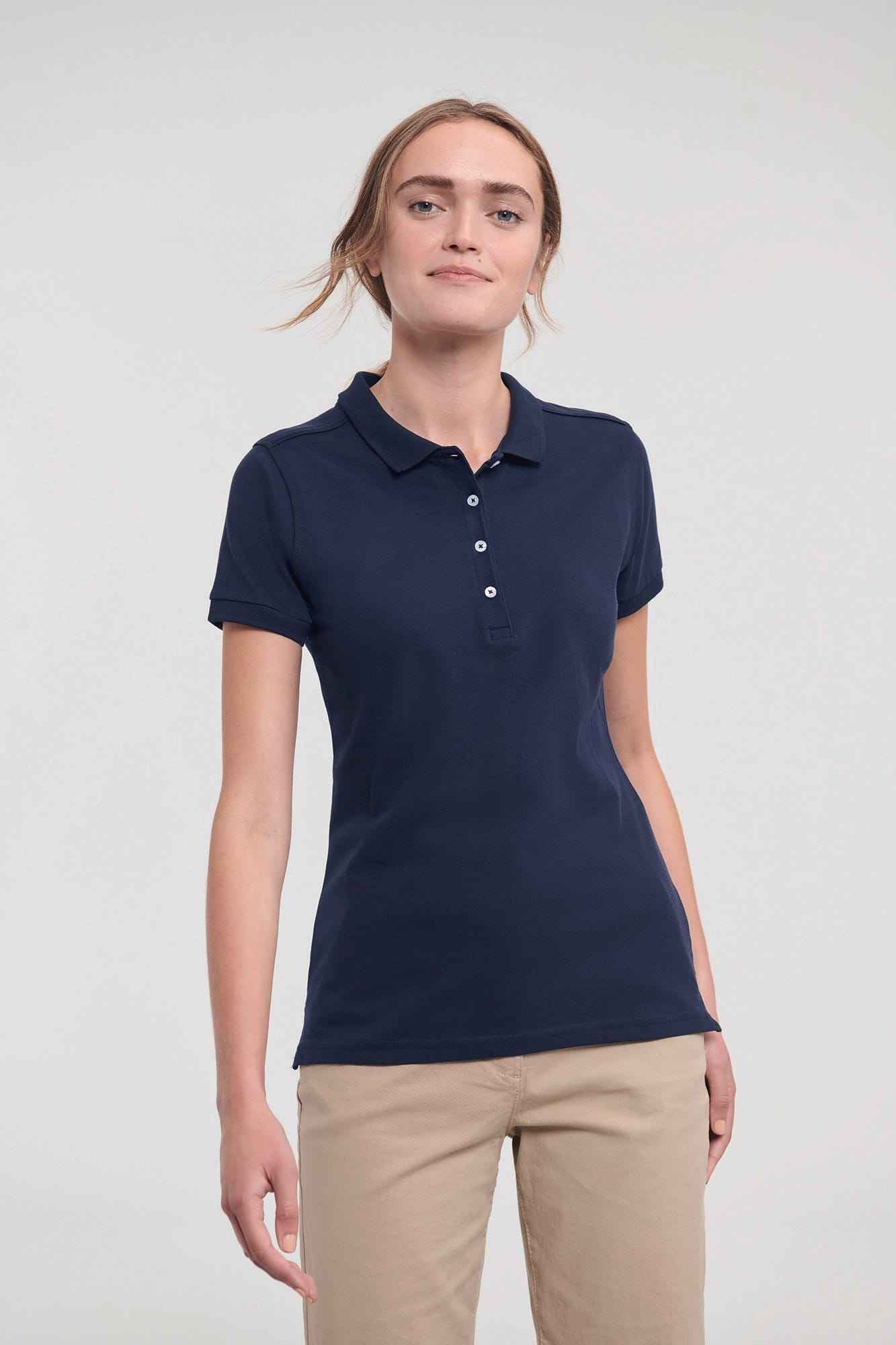 RU566F - Polo Stretch Femme