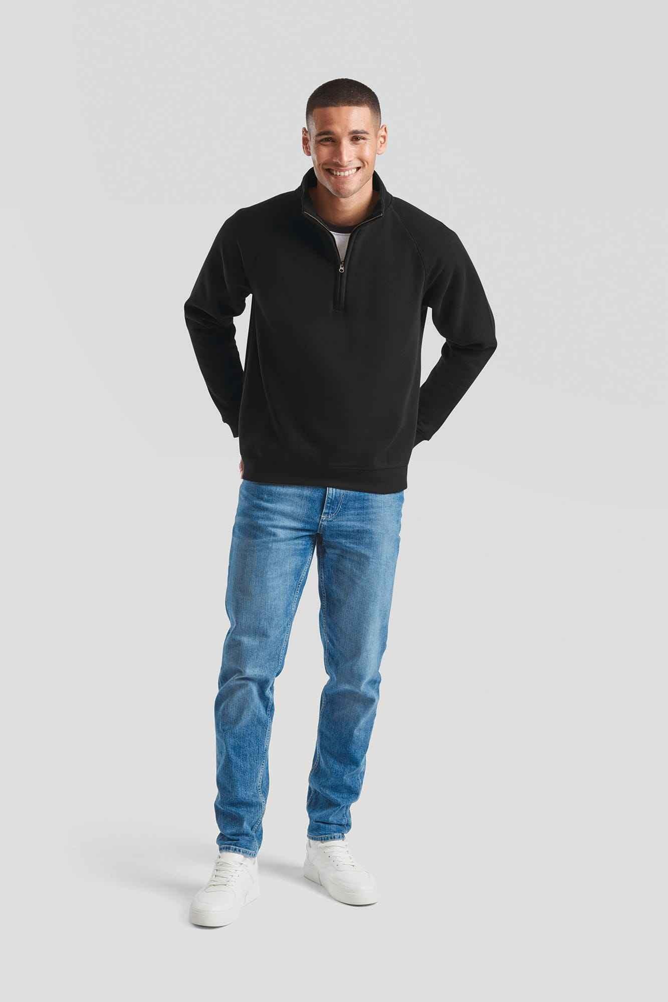 SC165 - Sweat-shirt col zippé Premium (62-032-0) - Occifloc