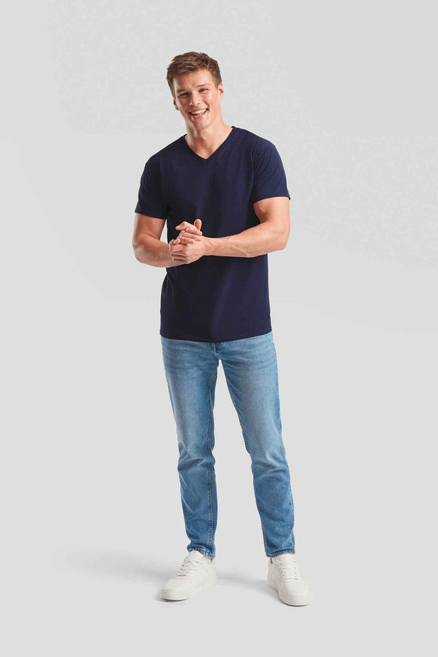 SC22V - T-shirt homme col v Valueweight (61-066-0)