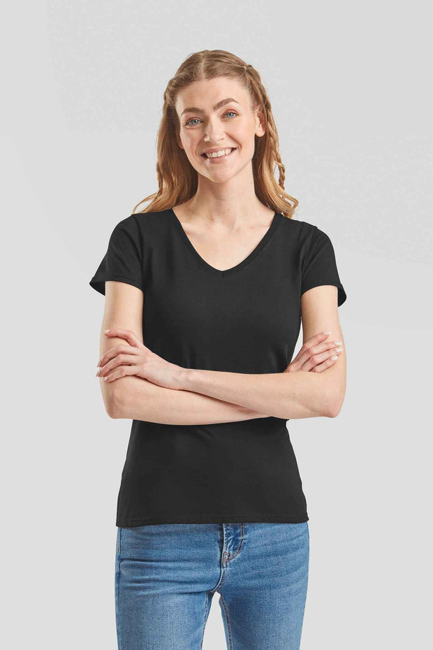 SC61398 - T-shirt femme col v Valueweight (61-398-0) Fruit of the Loom
