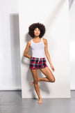 SK082 - Short femme à motif tartan SF Clothing