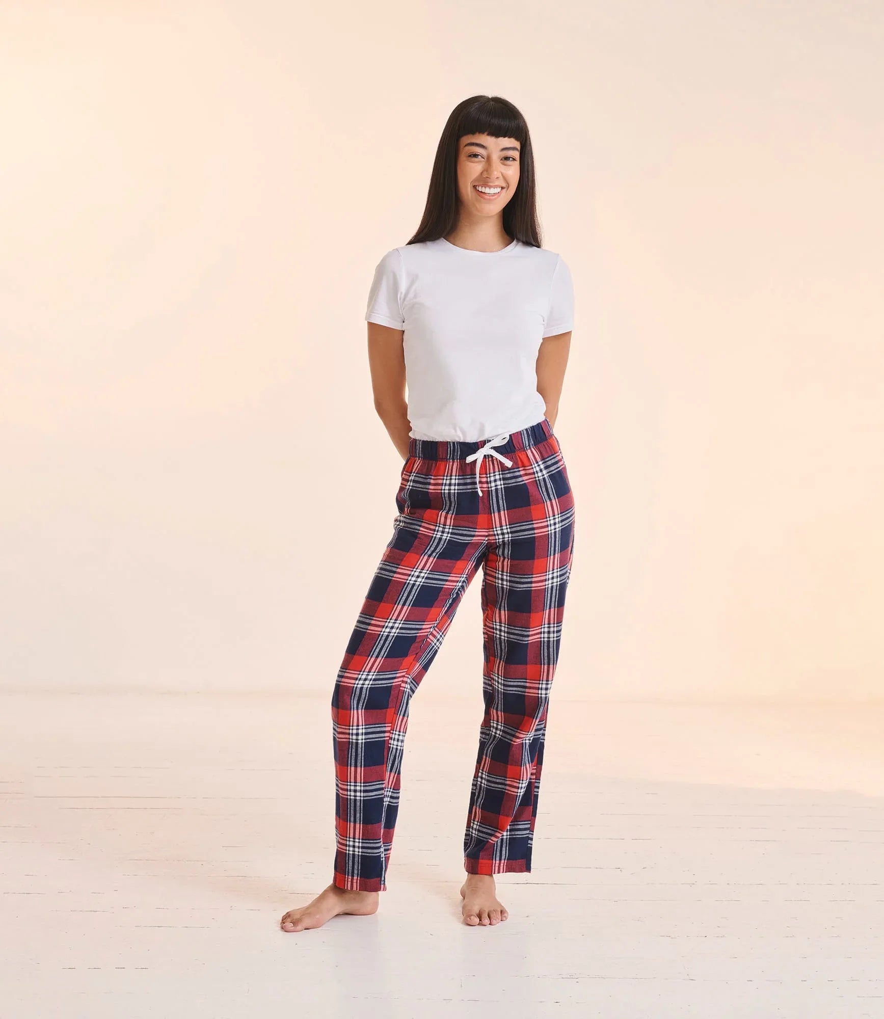 SK083 - Pantalon femme à motif tartan - Occifloc