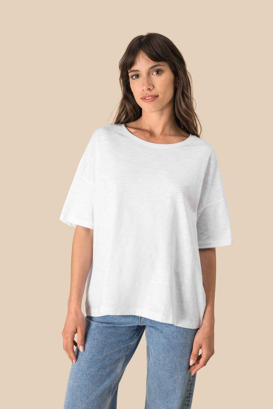 SP304 - T-shirt écoresponsable slub oversize femme - Occifloc