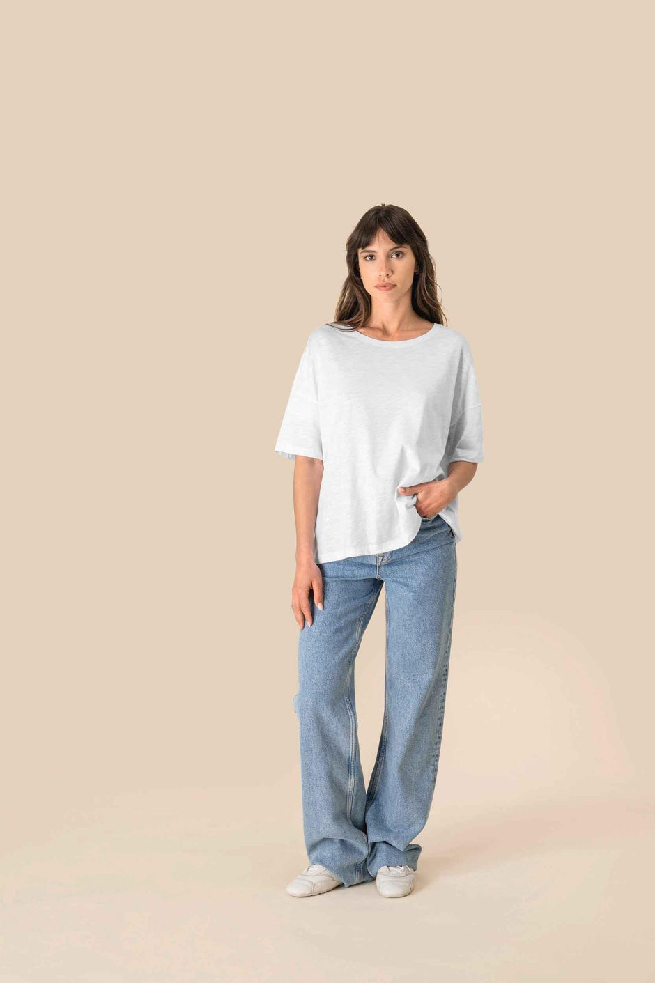 SP304 - T-shirt écoresponsable slub oversize femme - Occifloc