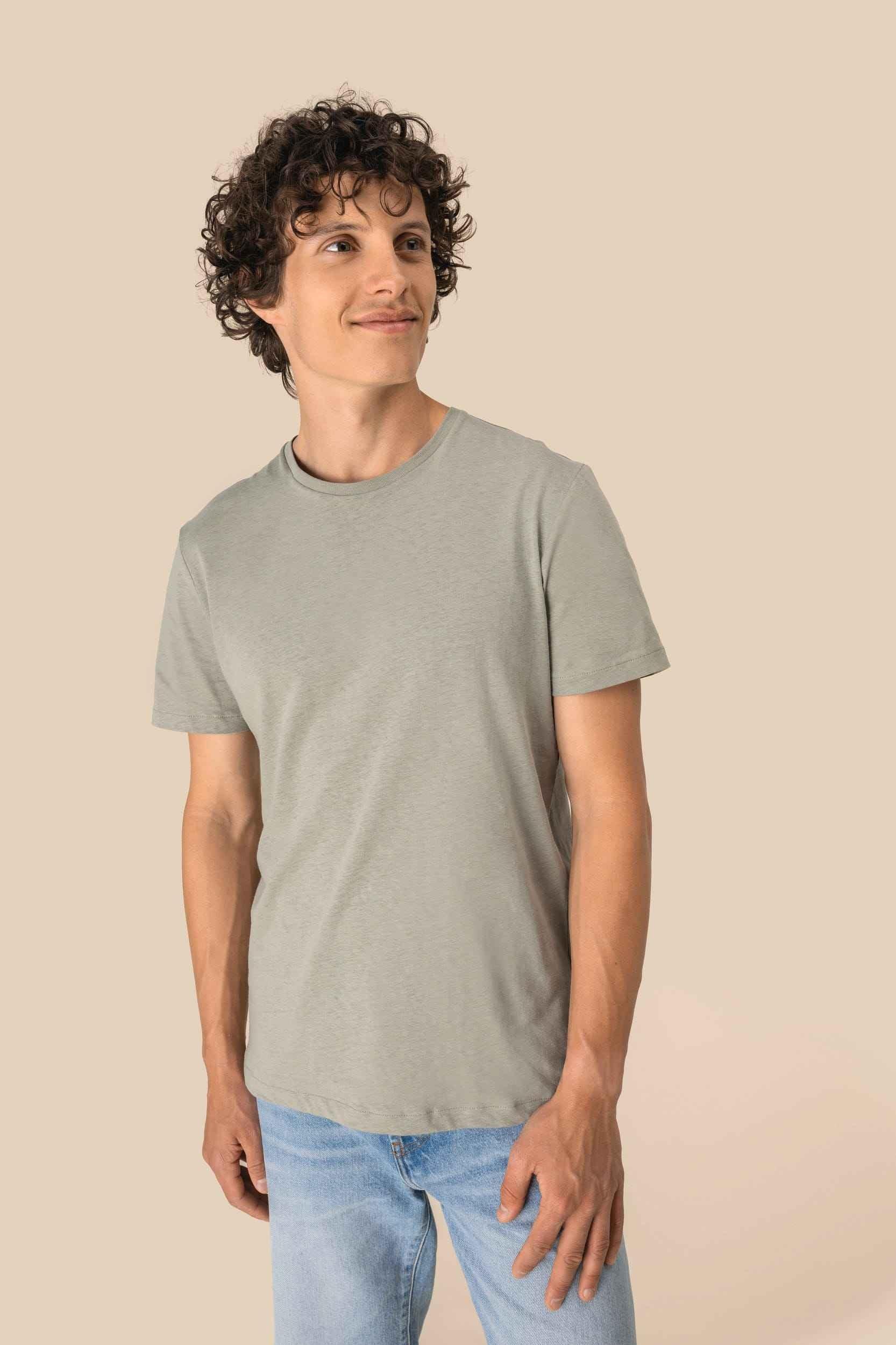 SP325 - T-shirt écoresponsable en coton bio et lin unisexe - Occifloc