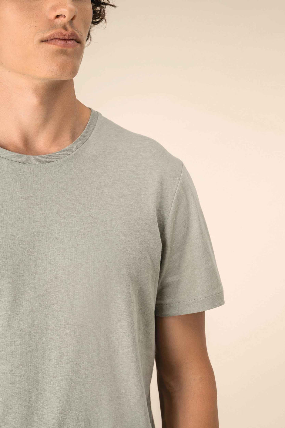 SP325 - T-shirt écoresponsable en coton bio et lin unisexe - Occifloc