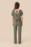 SP5004 - Combinaison en maille manches courtes en lin femme - Occifloc