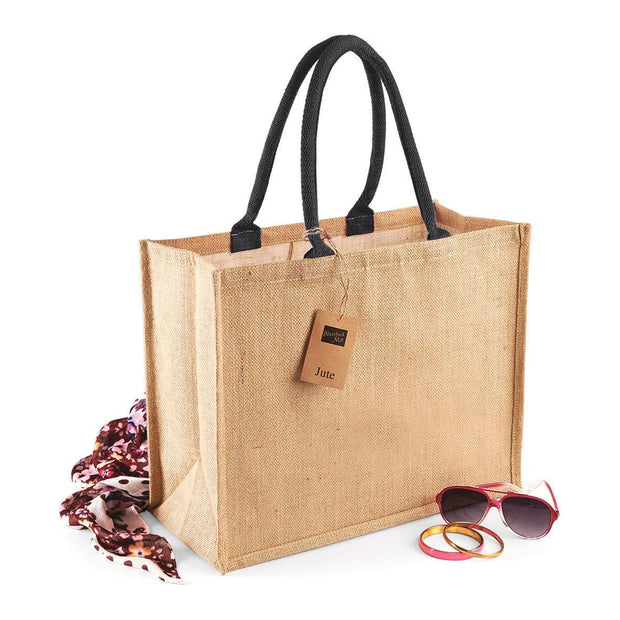 W407 - Sac shopping classique en jute - Occifloc