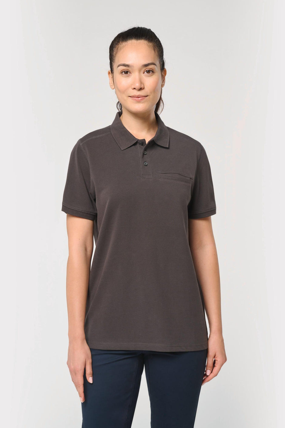 WK206 - Polo unisexe écoresponsable avec poche poitrine - Occifloc