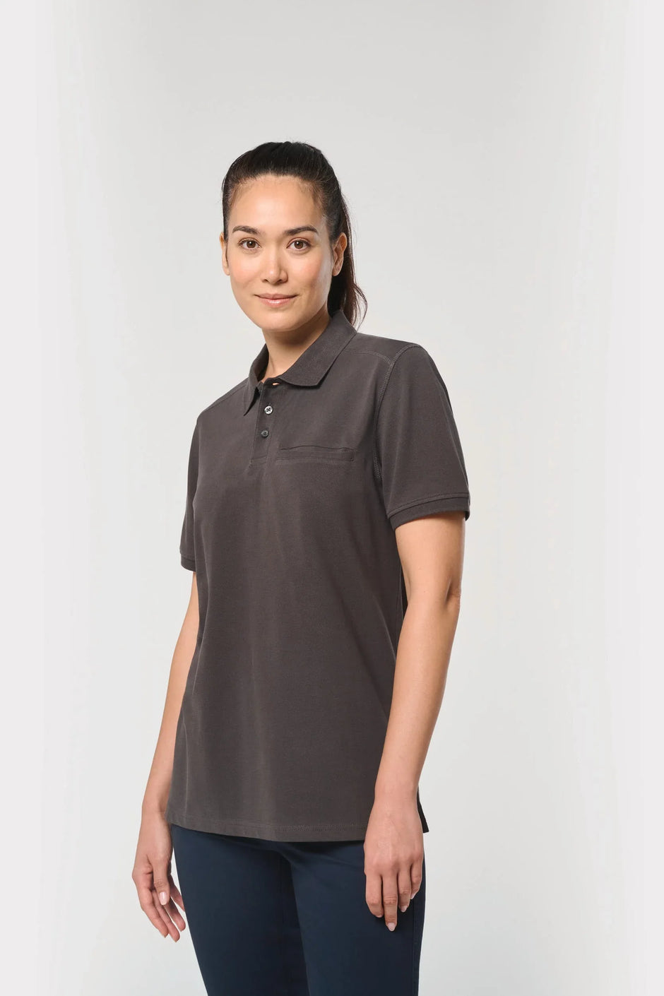 WK206 - Polo unisexe écoresponsable avec poche poitrine - Occifloc