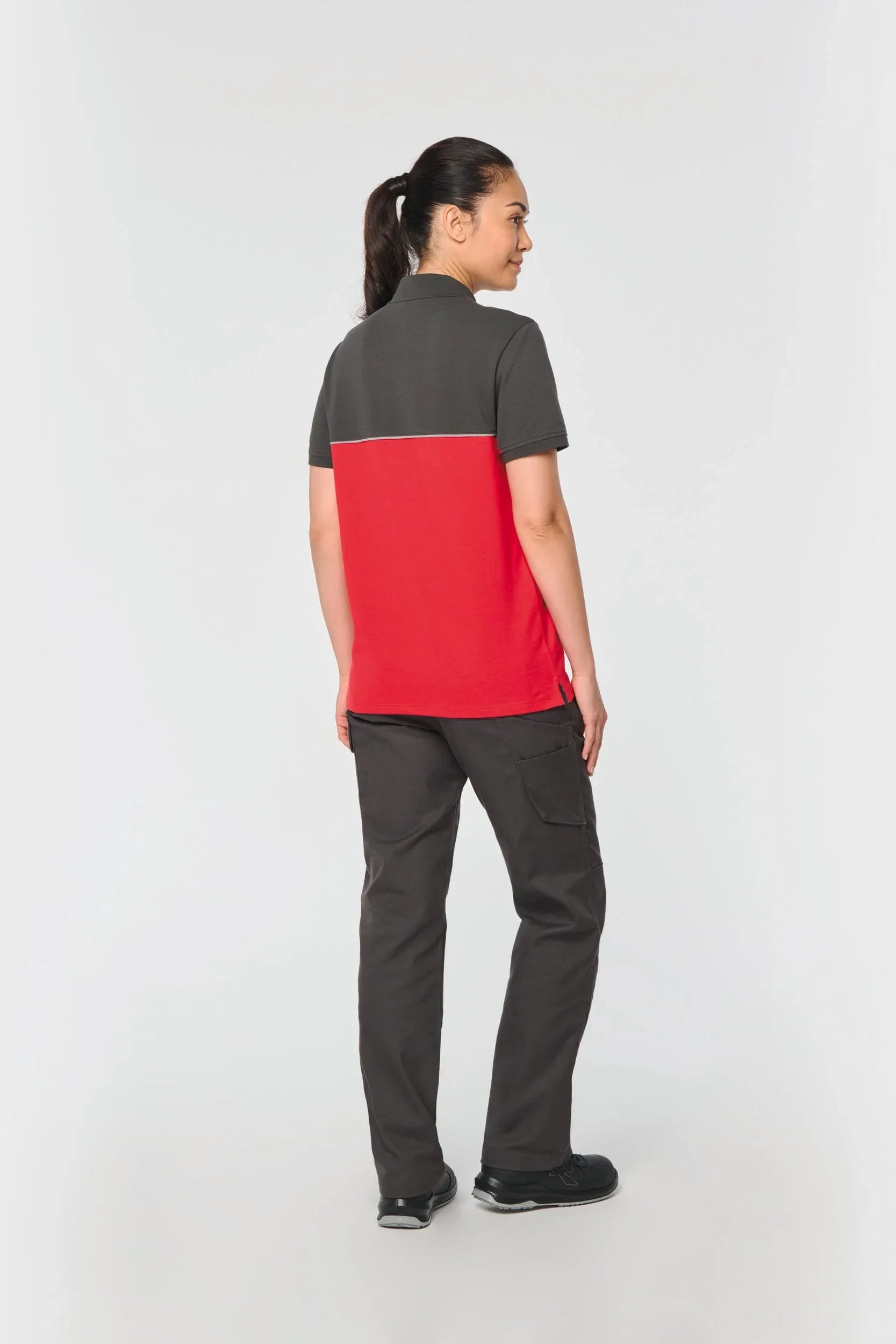 WK210 - Polo bicolore écoresponsable manches courtes unisexe - Occifloc