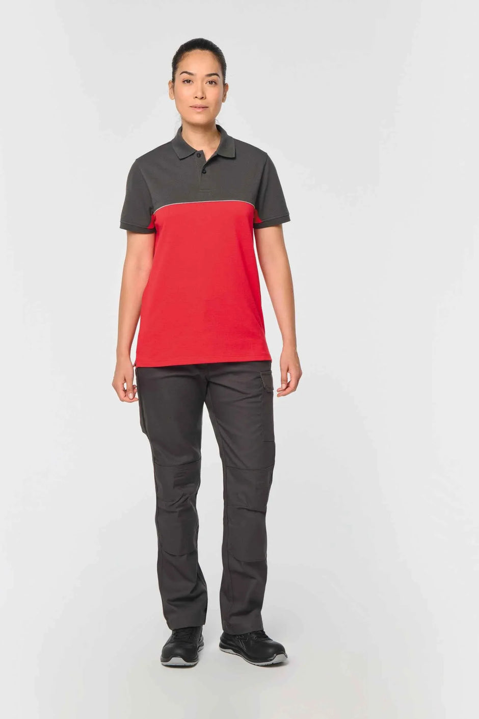 WK210 - Polo bicolore écoresponsable manches courtes unisexe - Occifloc