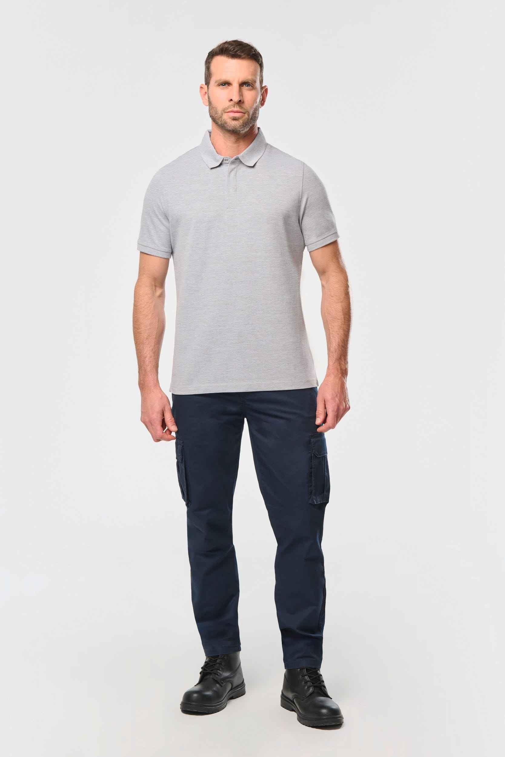 WK225 - Polo col boutons pression manches courtes homme - Occifloc