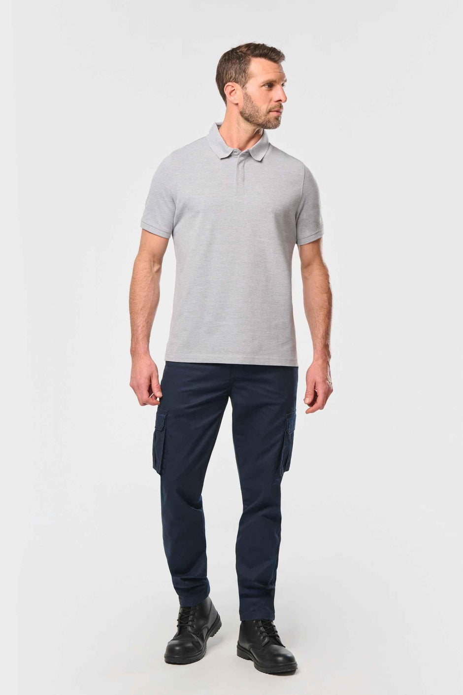 WK225 - Polo col boutons pression manches courtes homme - Occifloc