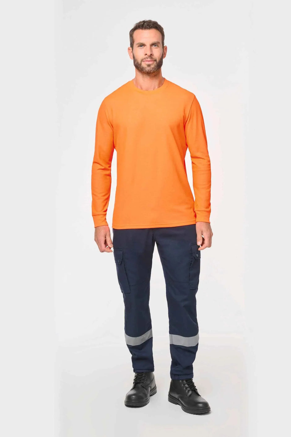 WK318 - T-shirt unisexe écoresponsable manches longues coton/polyester - Occifloc