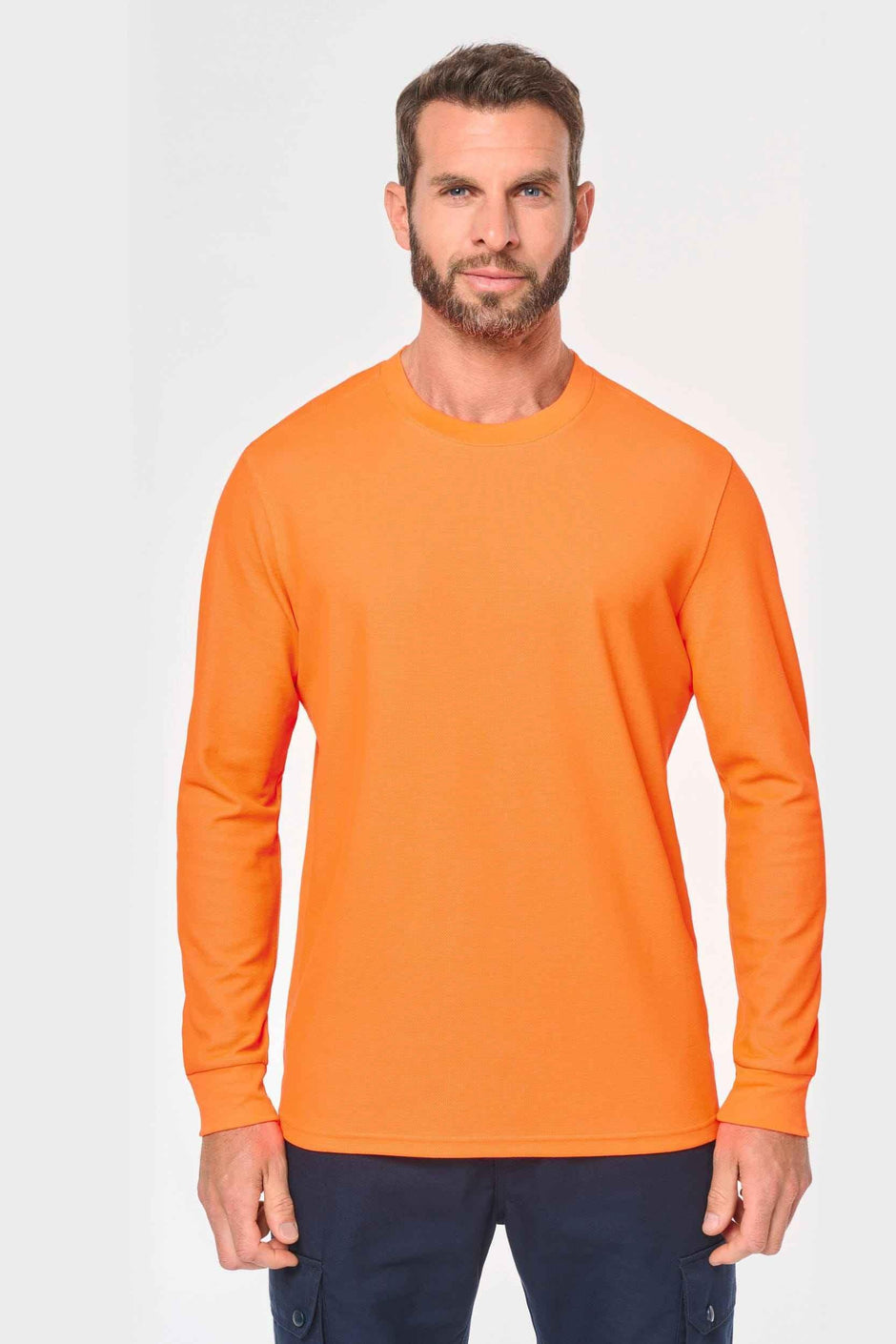 WK318 - T-shirt unisexe écoresponsable manches longues coton/polyester - Occifloc