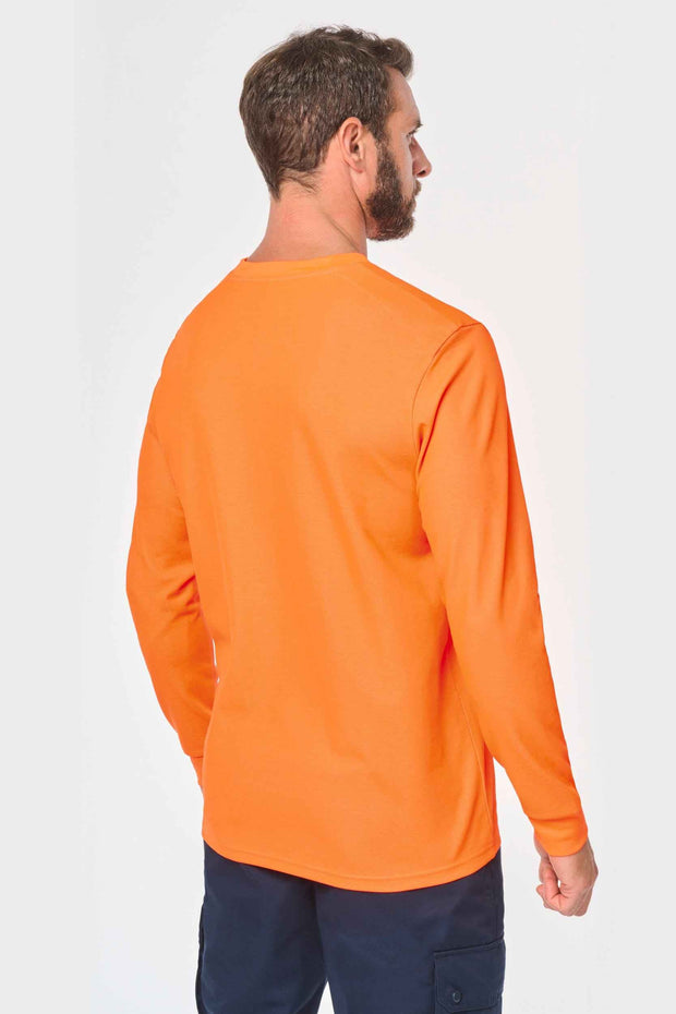 WK318 - T-shirt unisexe écoresponsable manches longues coton/polyester WK. Designed To Work