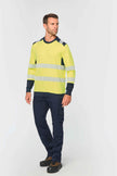 WK361 - T-shirt de sécurité recyclé col rond manches longues unisexe - Occifloc