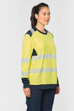 WK361 - T-shirt de sécurité recyclé col rond manches longues unisexe - Occifloc