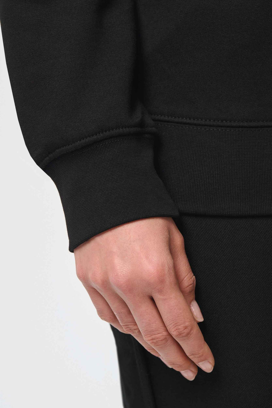 WK403 - Sweat-shirt Day To Day zip poche contrastée unisexe