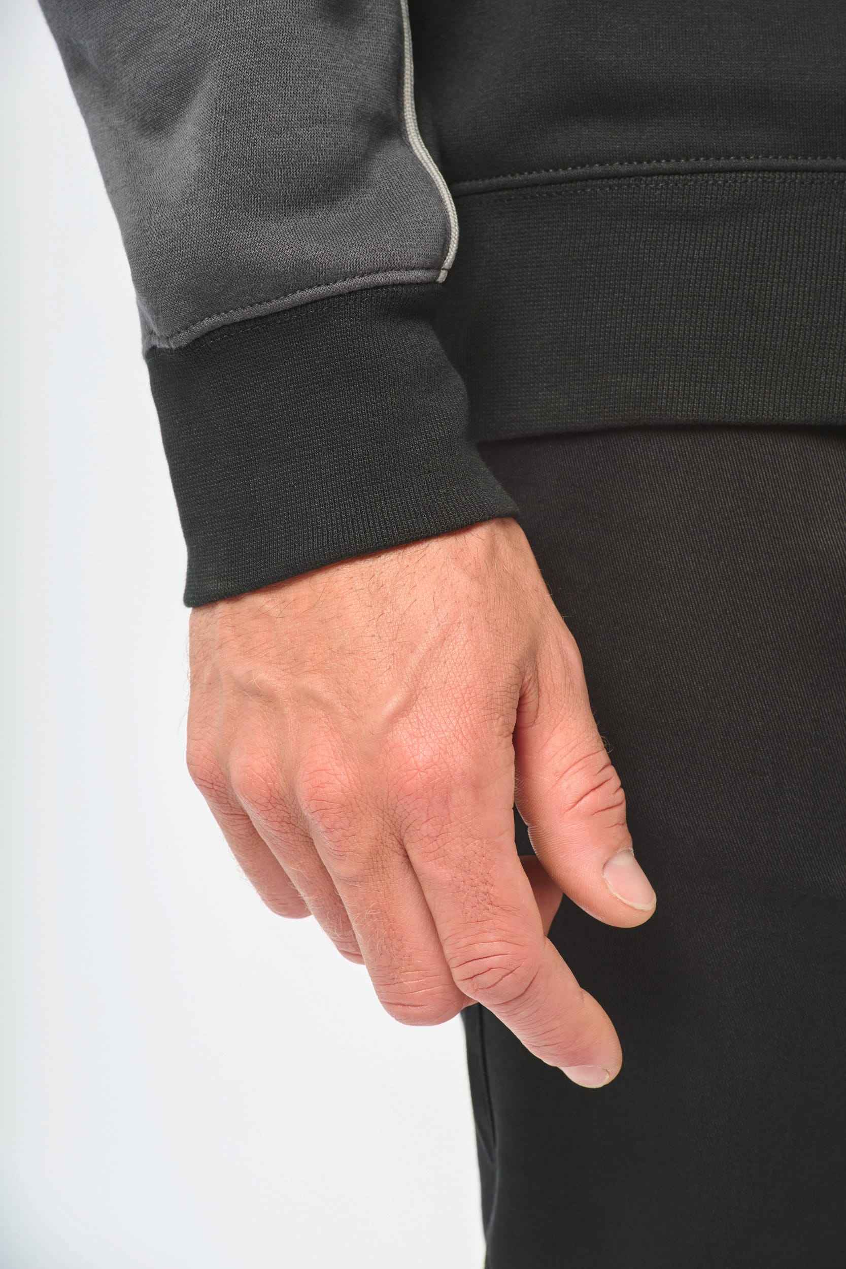 WK404 - Sweat-shirt écoresponsable col zippé unisexe