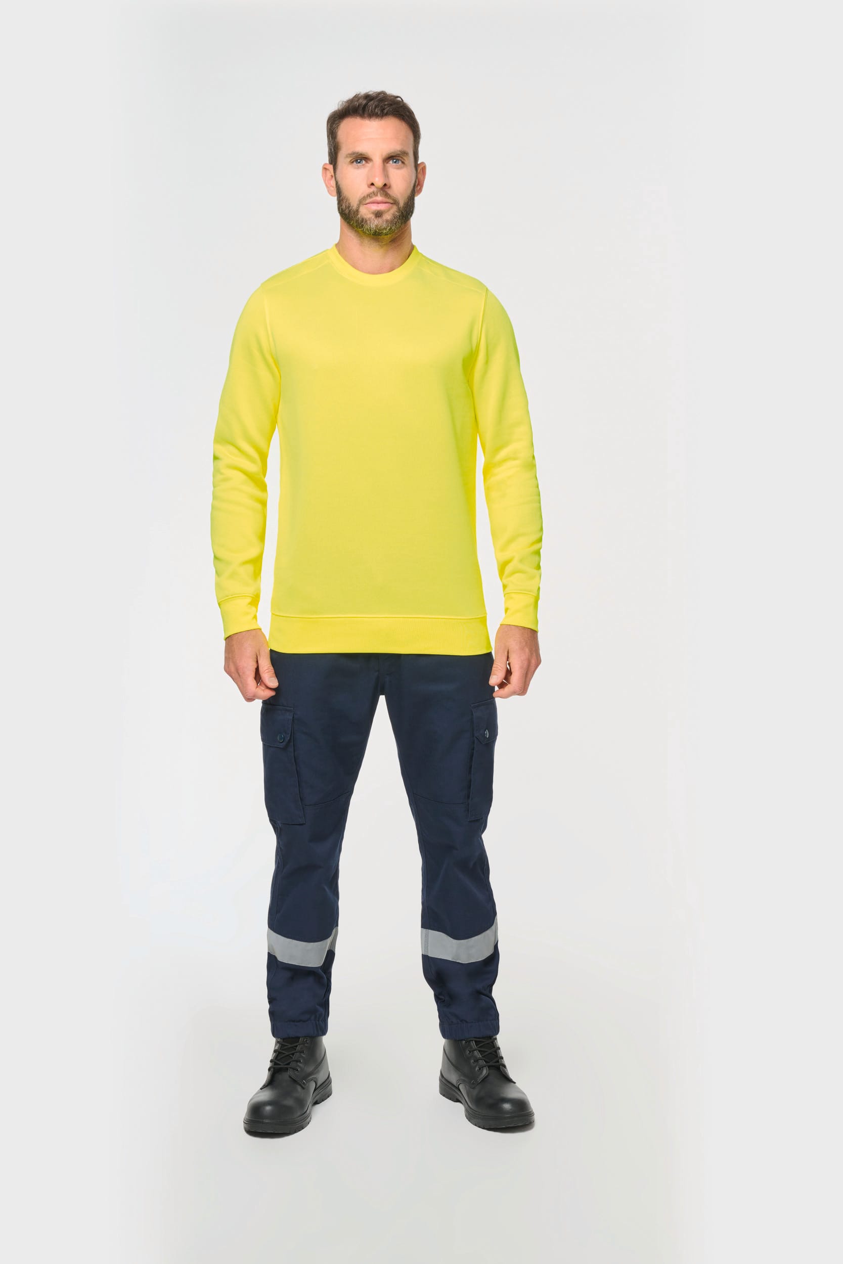 WK405 - Sweat-shirt unisexe écoresponsable polyester/coton WK. Designed To Work