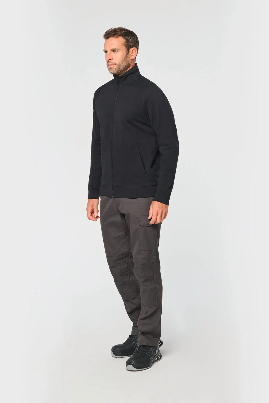 WK406 - Veste molleton coton manches raglan unisexe - Occifloc