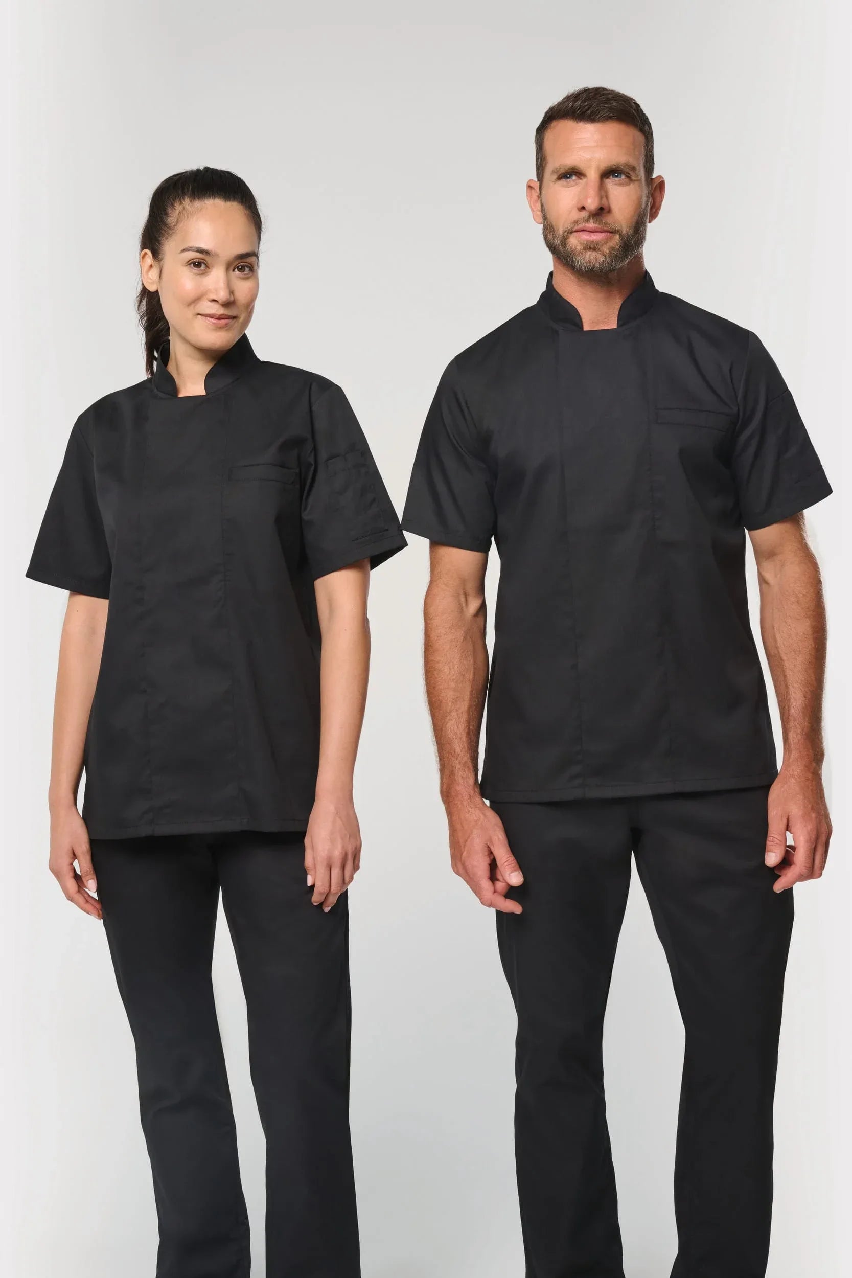 WK500 - Veste de cuisine écoresponsable manches courtes unisexe - Occifloc