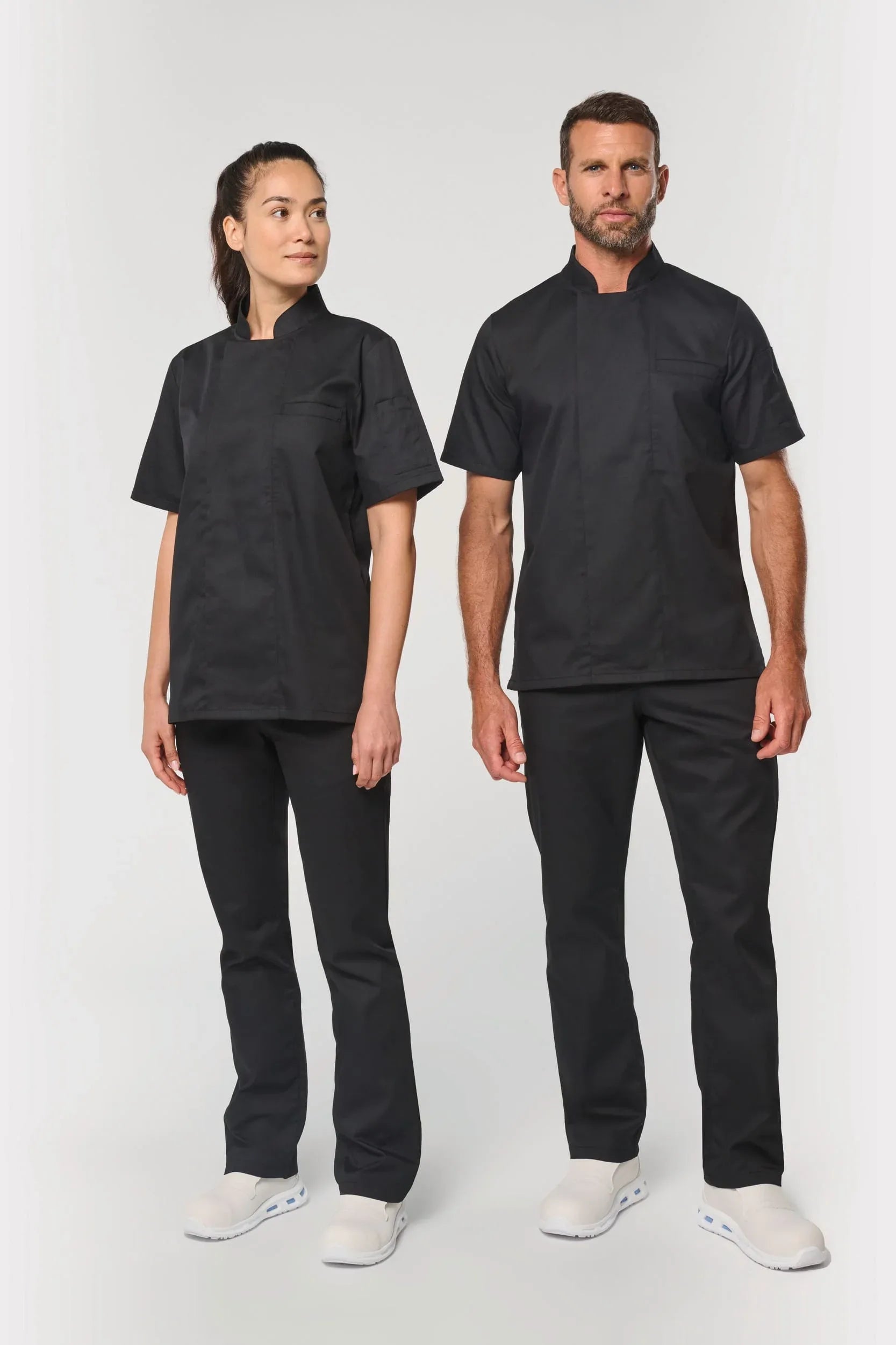 WK500 - Veste de cuisine écoresponsable manches courtes unisexe - Occifloc