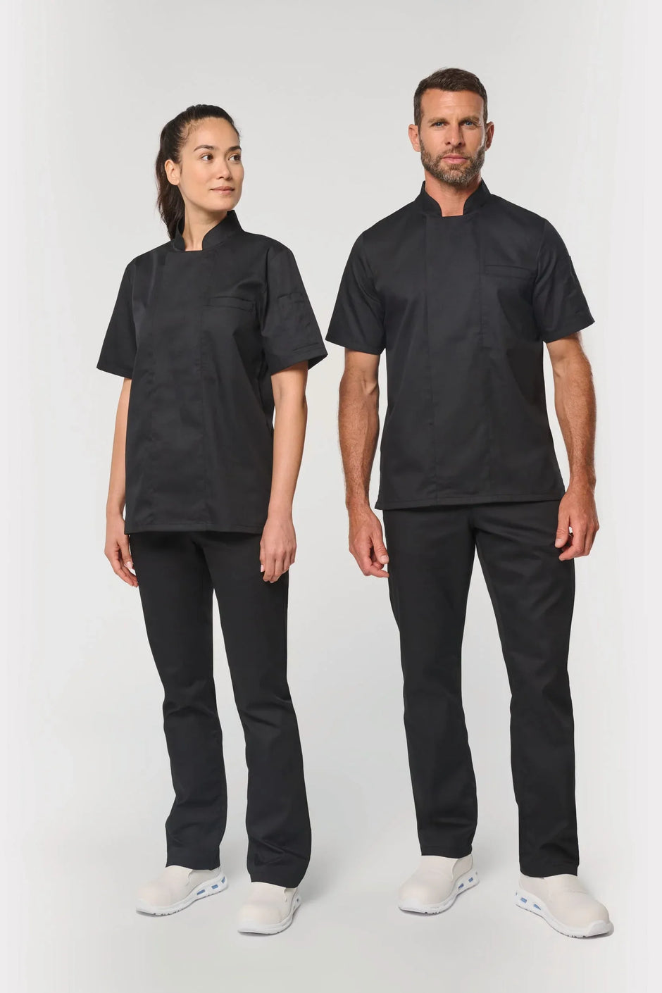 WK500 - Veste de cuisine écoresponsable manches courtes unisexe - Occifloc