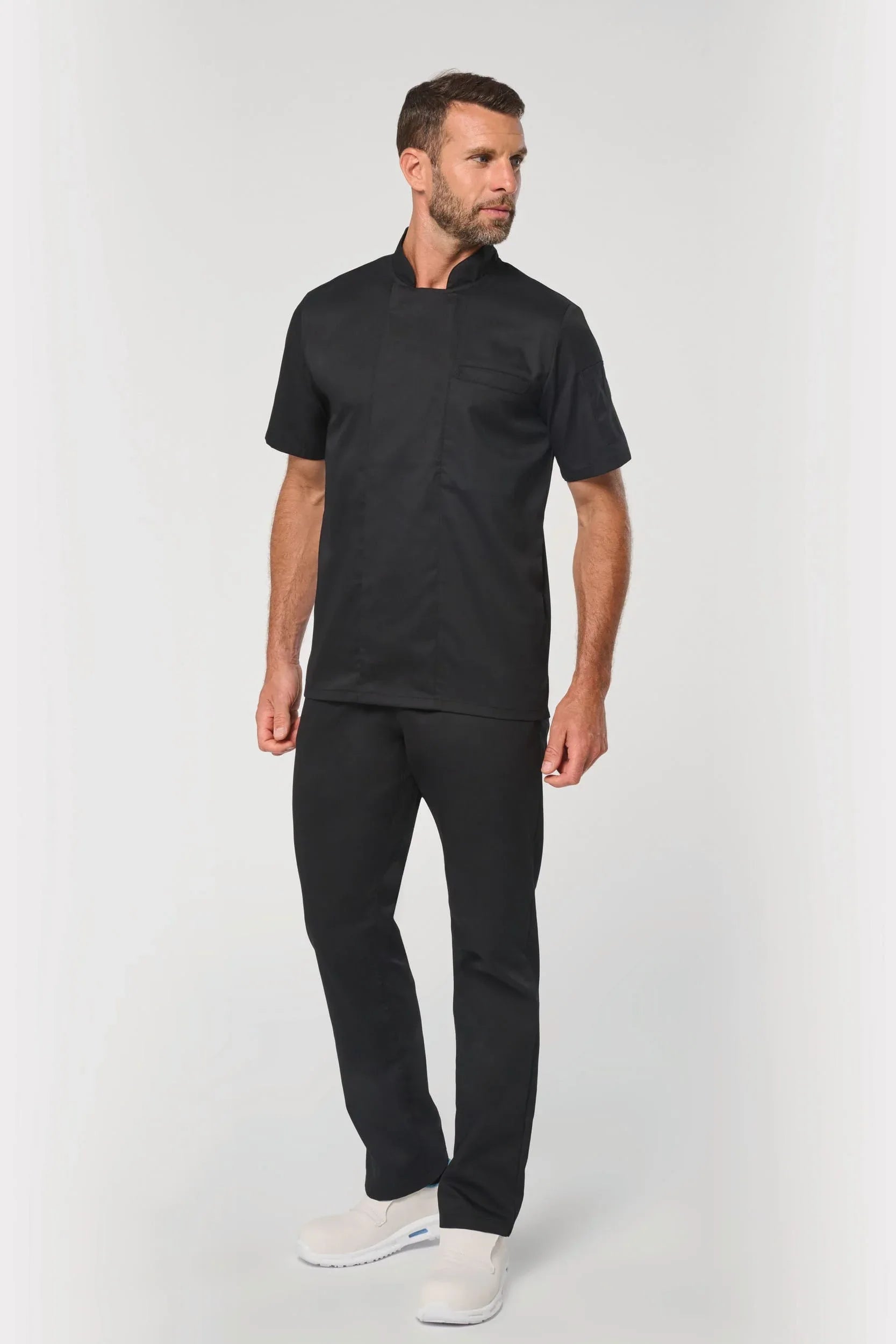 WK500 - Veste de cuisine écoresponsable manches courtes unisexe - Occifloc