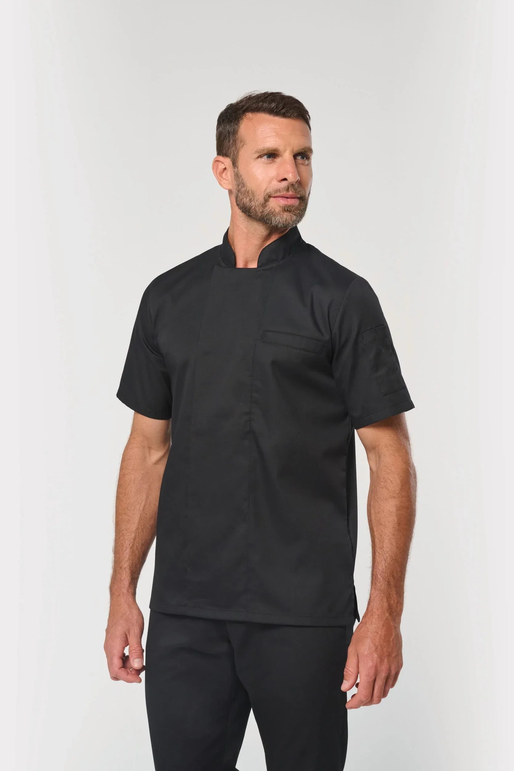 WK500 - Veste de cuisine écoresponsable manches courtes unisexe - Occifloc