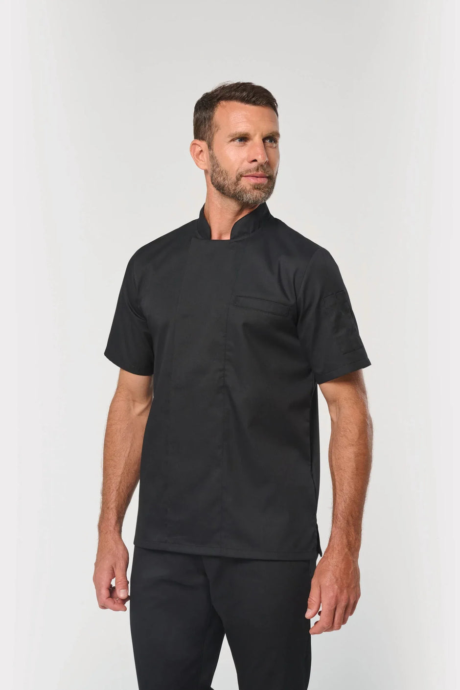 WK500 - Veste de cuisine écoresponsable manches courtes unisexe - Occifloc