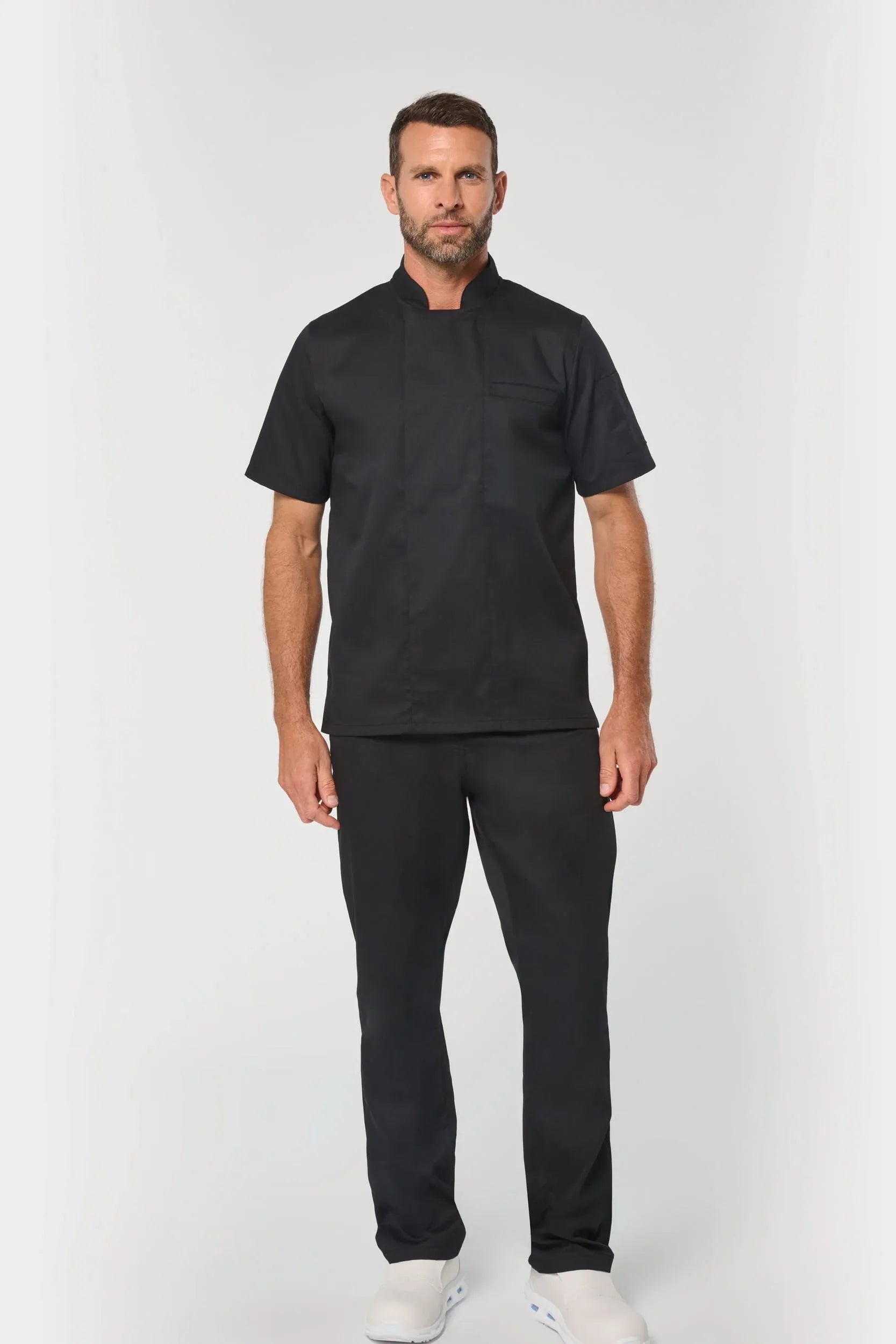 WK500 - Veste de cuisine écoresponsable manches courtes unisexe - Occifloc