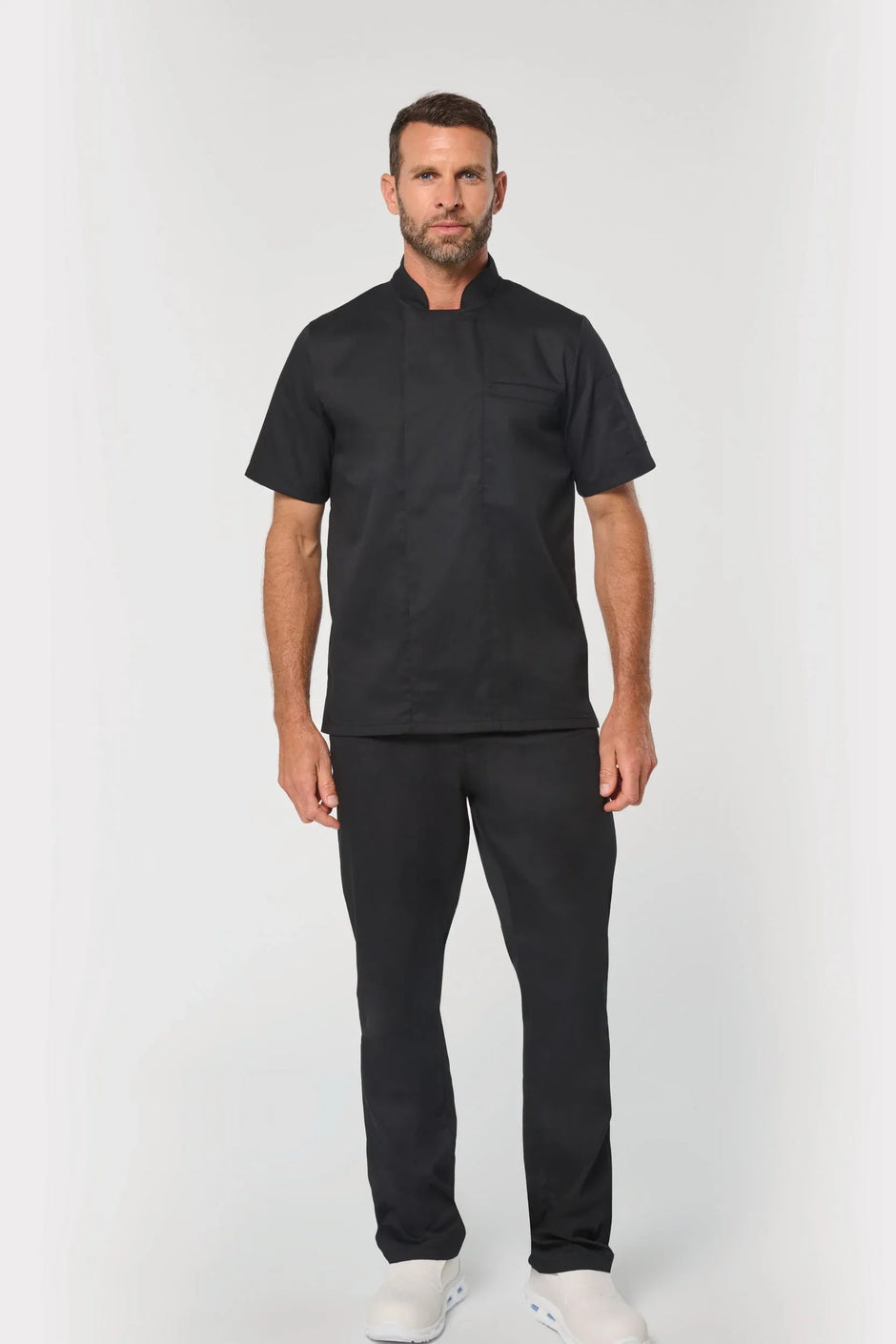 WK500 - Veste de cuisine écoresponsable manches courtes unisexe - Occifloc